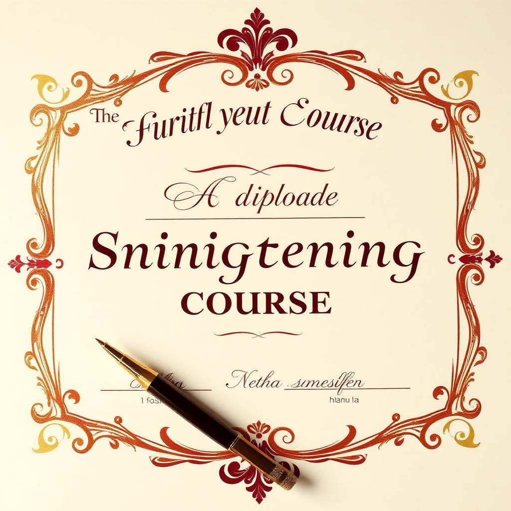 Certificado elegante do Método Progressiva Maravilhosa